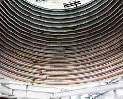 闪速炉反映塔铜水套现场装置照片