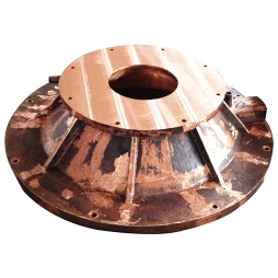 煤气化炉下膛铜水套