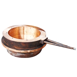 基夫赛特炉反映塔顶辅助烧嘴铜水套