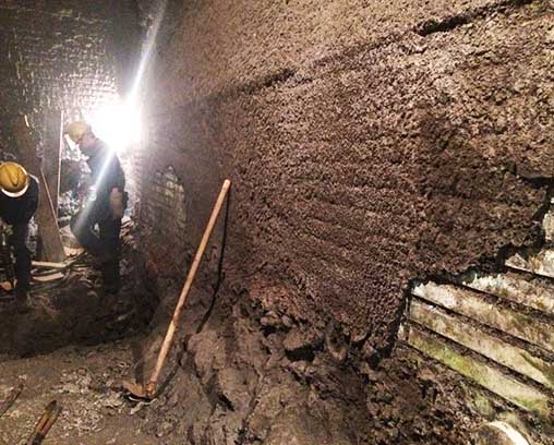 侧吹炉现场大建查抄铜水套无缺无损照片2