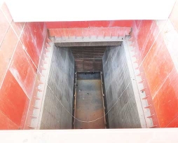 侧吹炉铜水套现场装置照片3