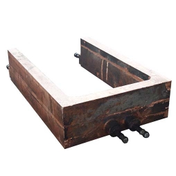 镍闪速炉副烟路铜水套