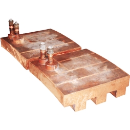 Tooth shape copper water jacket for top blown nickel smelting furnace