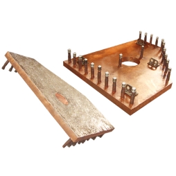 Hardfacing wear-resistant and heat-resistant alloy cast copper water jacket for flash converting furnace